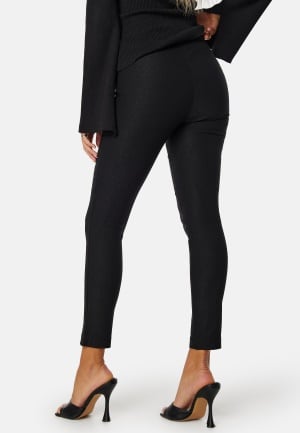 BUBBLEROOM Selene Stretchy Ankle Push-Up Trousers Black 36
