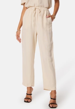 BUBBLEROOM Linen Blend Pants Light beige XL