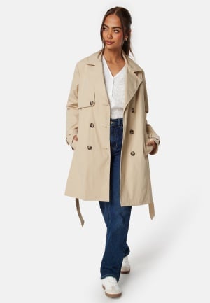 Happy Holly Pamela Trenchcoat Light beige 48/50