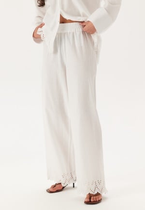 ONLY Onlpaula Tulum Emb Pull-up Pan Bright White Detail:bright Whi XL/32