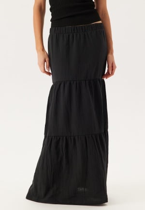 Pieces Pcsikka Hw Maxi Skirt Black XL