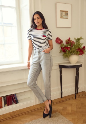 BUBBLEROOM Slim Ankle Jeans Light grey 42