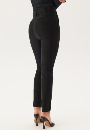 BUBBLEROOM High Waist Stretchy Front Pocket Trousers Black 46