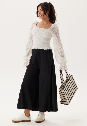 Happy Holly Ankle Soft Wide Leg Pants  Black 52/54