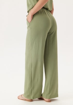 VILA Vijosa Hw Wide Pants - Noos Oil Green 44
