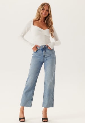 BUBBLEROOM High Straight Ankle Jeans Medium blue 44