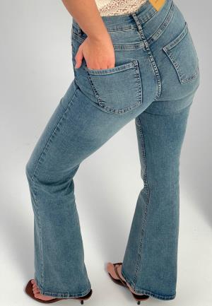 BUBBLEROOM High Flare Superstretch Jeans White 46