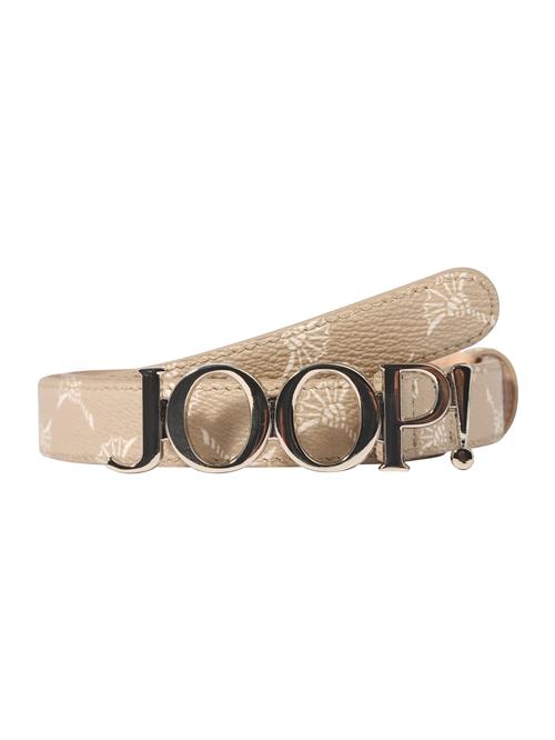 JOOP! Bælte  beige / guld / hvid