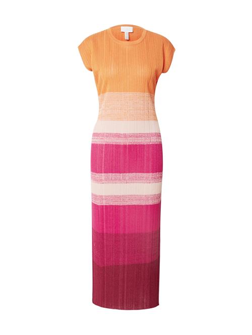 Se Sportalm Kitzbühel Strikkjole 'Tabak'  orange / fuchsia / burgunder / hvid ved About You