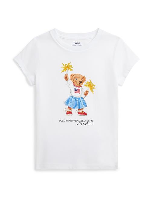 Polo Ralph Lauren Bluser & t-shirts 'SPRKLRBEARTE'  lyseblå / lysebrun / curry / hvid