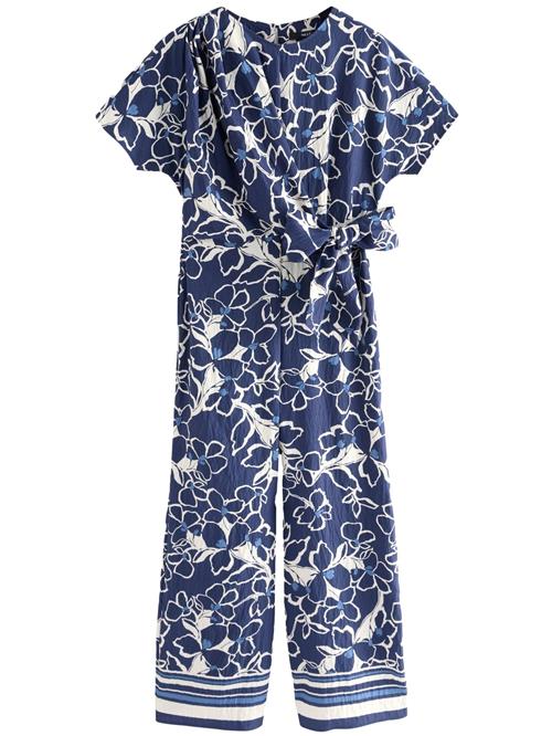 Next Jumpsuit  navy / lyseblå / hvid