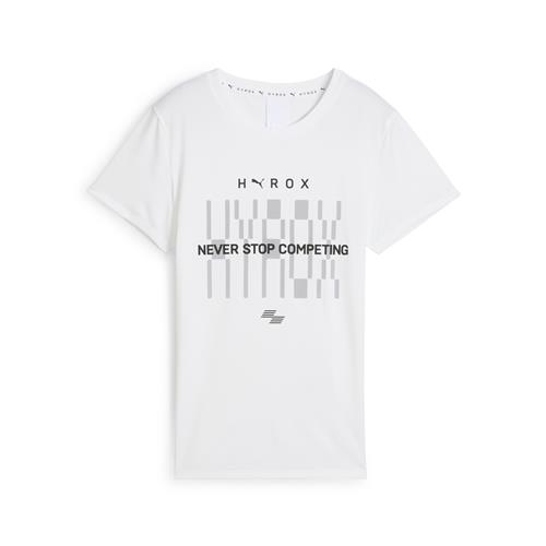 PUMA Funktionsbluse 'PUMA x HYROX Train All'  lysegrå / sort / hvid