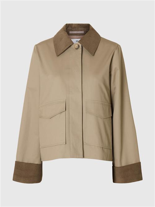 SELECTED FEMME Overgangsjakke  brun / lysebrun