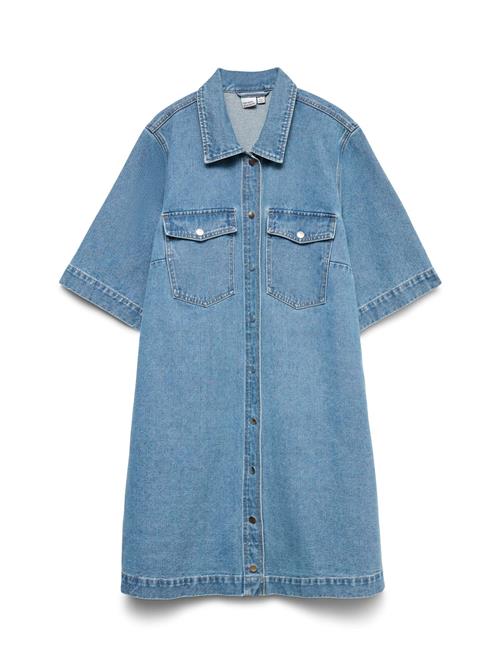 Vero Moda Curve Kjole  blue denim