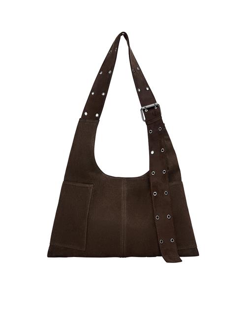 Pull&Bear Skuldertaske  mørkebrun