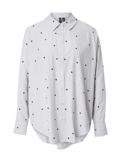 VERO MODA Bluse 'VMNORA'  marin / grå / hvid