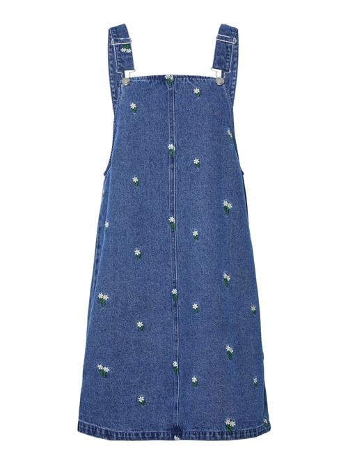 PIECES Overall-nederdel 'PCFreia'  blue denim / grøn / hvid