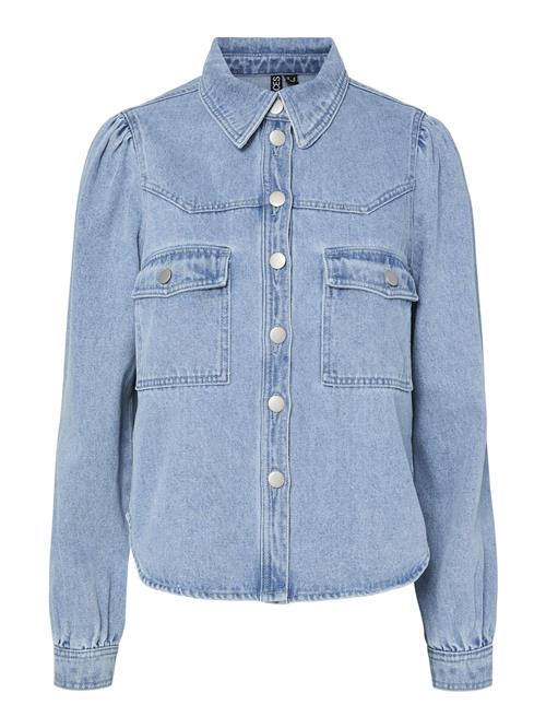 PIECES Bluse 'PCSika'  blue denim