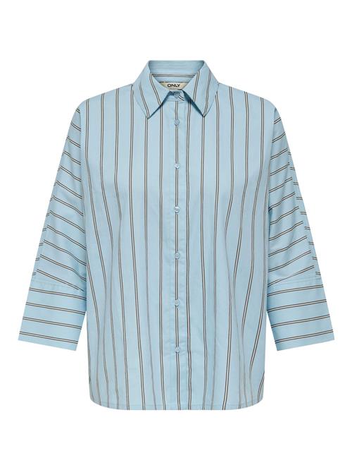 ONLY Bluse 'ONLNancy'  lyseblå / sort / hvid