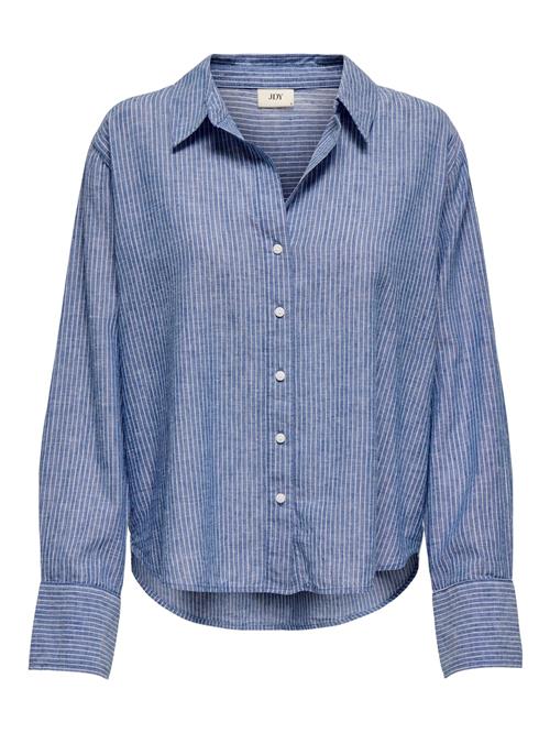 JDY Bluse 'JDYMILA'  blue denim / hvid