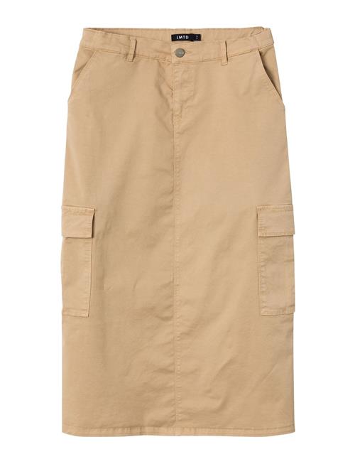 Nlfthilse Midi Cargo Skirt LMTD Beige