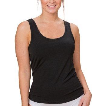 Trofé Trofe Basic Top 2P Sort bomuld Large Dame