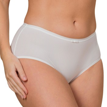 Trofé Trofe Sanna Striped Midi Brief Trusser Hvid Large Dame