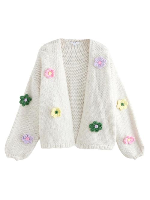Next Cardigan  lysegul / grøn / lyserød / hvid