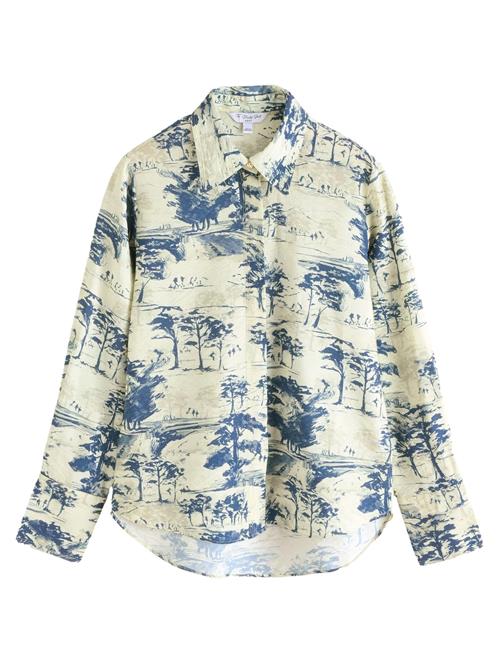 Next Bluse  mørkeblå / offwhite