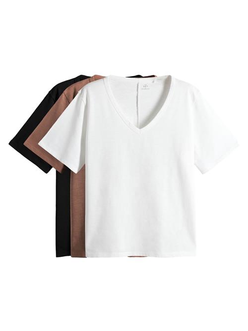 The Set Shirts  brun / sort / hvid