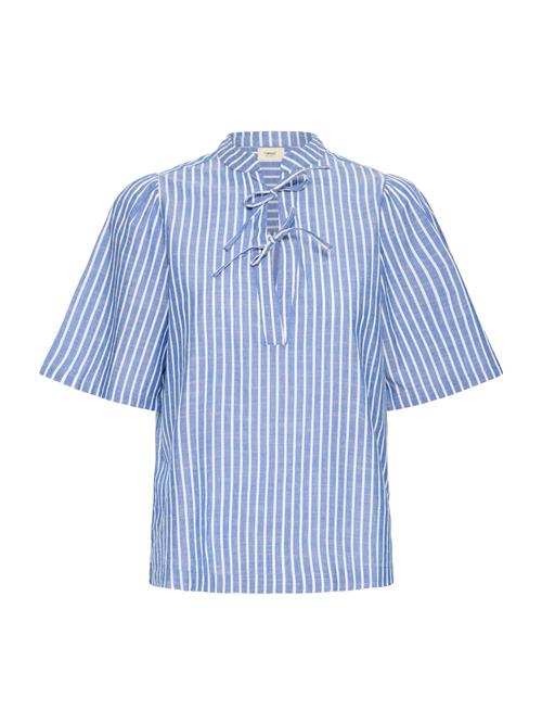 Fransa Bluse 'BONNIE'  blå / hvid
