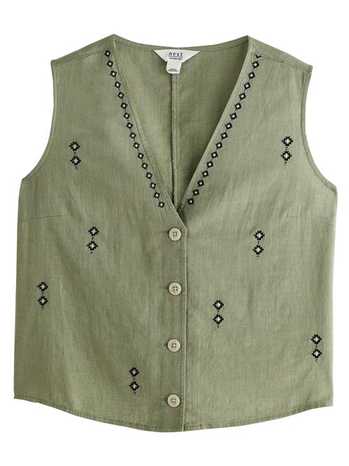 Next Jakkesætsvest  khaki / sort / hvid