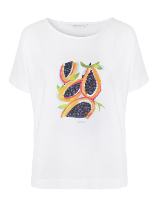 Se TATUUM Shirts 'Lali 2'  grøn / aubergine / orange / hvid ved About You