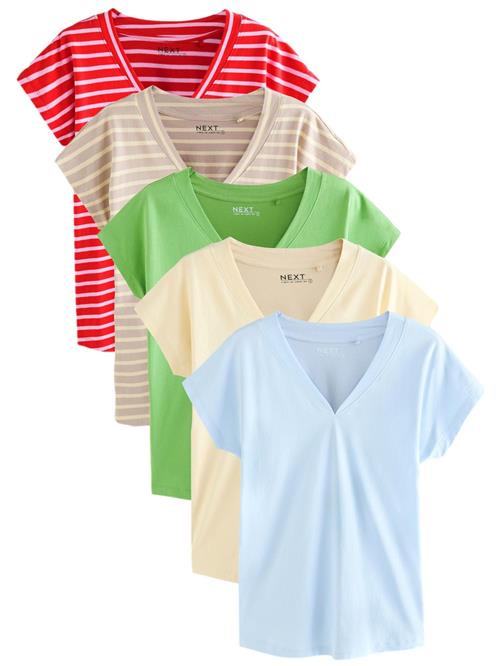 Next Shirts  beige / lyseblå / grå / lime / rød