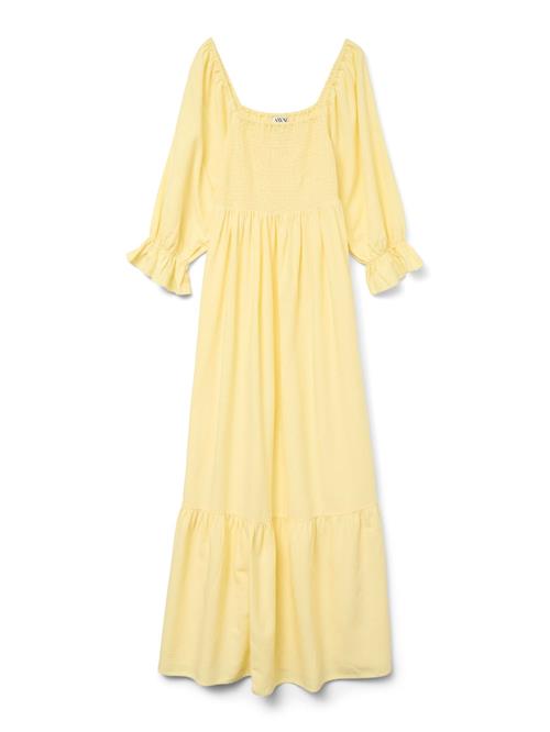 VERO MODA Kjole  pastelgul