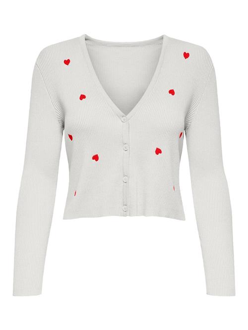 ONLY Cardigan 'ONLEmba'  rød / æggeskal