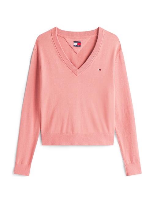 Tommy Jeans Pullover 'Essential'  navy / lys pink / rød / hvid