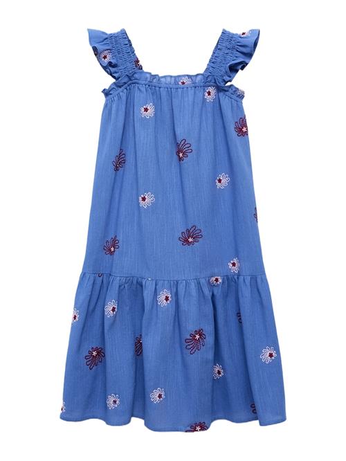 Se MANGO KIDS Kjole 'DRESS PAIPAI'  blå / lyserød / mørkerød ved About You