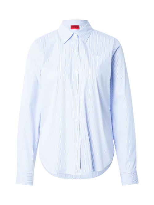 HUGO Bluse 'Essential'  lyseblå / offwhite