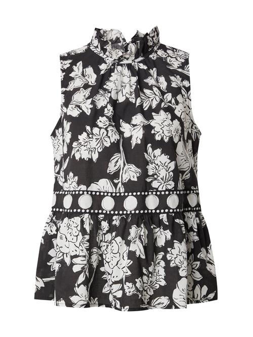 Emily Van Den Bergh Bluse  sort / hvid