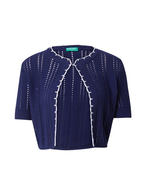 UNITED COLORS OF BENETTON Cardigan  navy / hvid