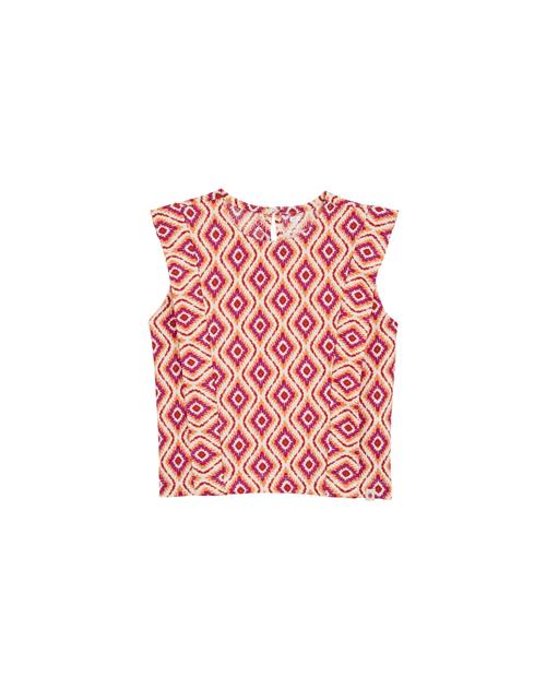 WE Fashion Bluser & t-shirts  orange / koral / rød / hvid
