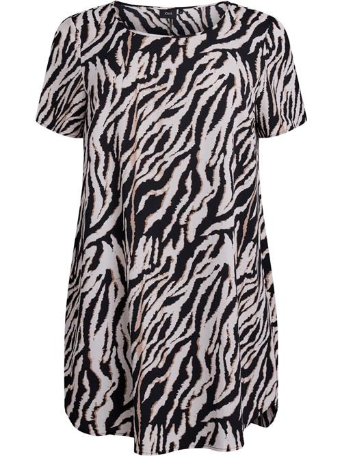 Zizzi Kjole 'Caanni'  camel / sort / offwhite