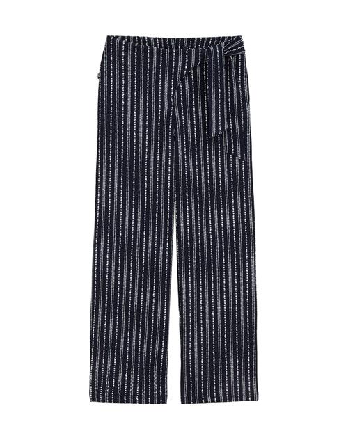 Se WE Fashion Bukser  mørkeblå / hvid ved About You