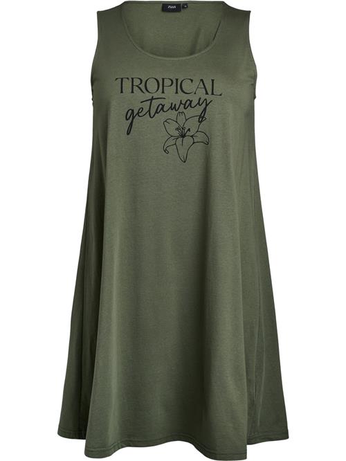 Zizzi Sommerkjole 'Vevelyn'  khaki