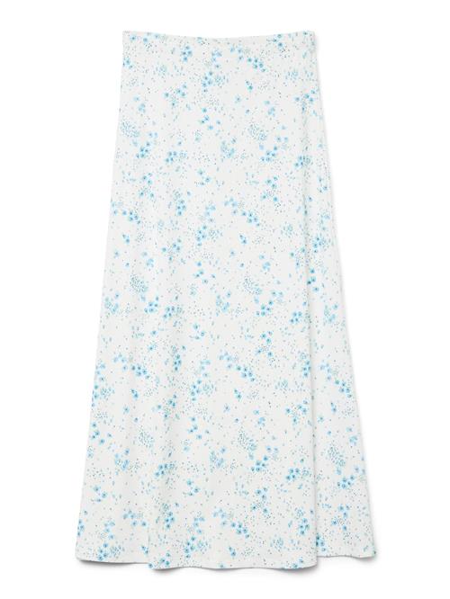 VERO MODA Nederdel 'VMSomya'  azur / pastelgrøn / hvid