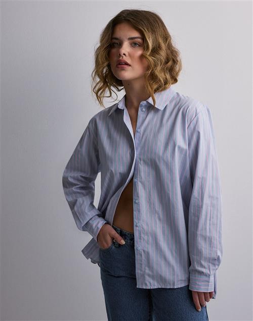 JDY - Blå - Jdynelly L/S Loose Shirt Wvn