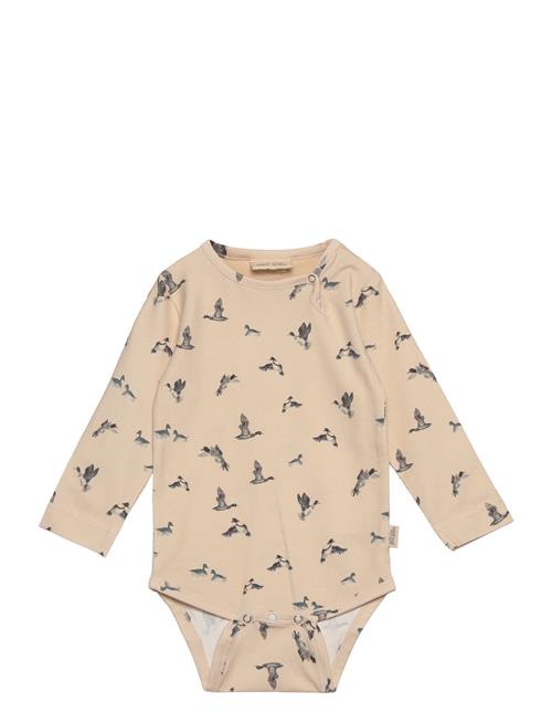 Body L/S Printed Petit Piao Beige