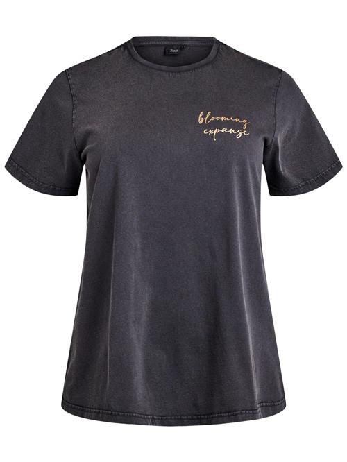 Zizzi Shirts 'Vave'  antracit / laks / lyseorange / lys pink