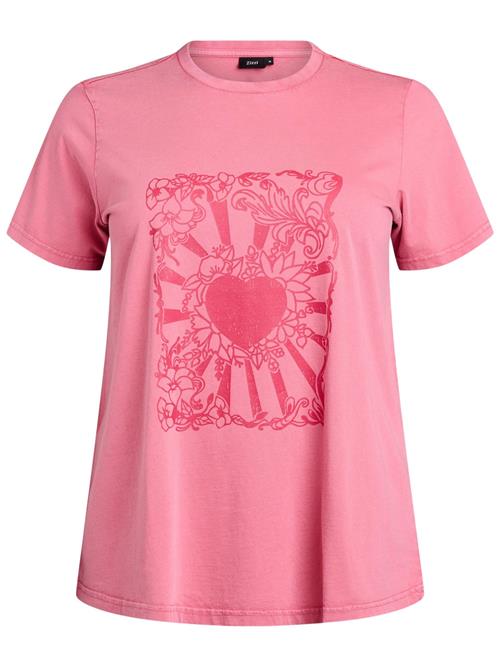 Zizzi Shirts 'Vave'  pink / lyserød